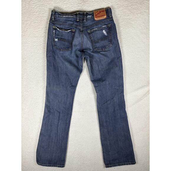 Lucky Brand Jeans Womens 8/28 28x33 Blue Easy Rider Dungarees Made in USA Denim - Picture 12 of 15
